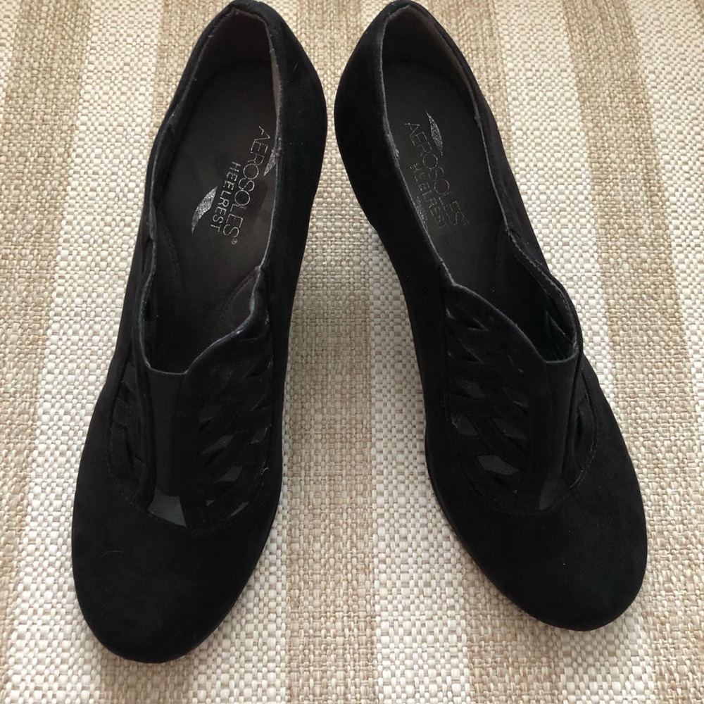 Aerosoles Heel Rest Comfort Shoes Gored Braided